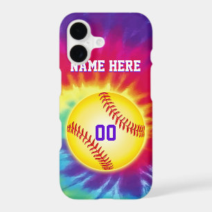 Personalized Softball iPhone Cases with Your TEXT