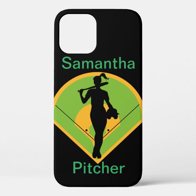 Personalized Softball iPhone / iPad case (Back)