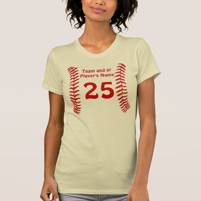 Personalized Softball Jersey Shirts for Girls (Front)
