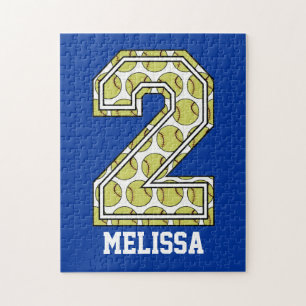 Personalized Softball Number 2 Jigsaw Puzzle