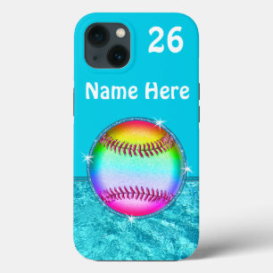 Personalized, Softball Phone Case, NEW to OLDER iPhone 13 Case