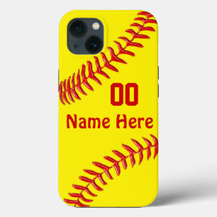 Personalized, Softball Phone Cases, NEWEST - OLDER iPhone 13 Case