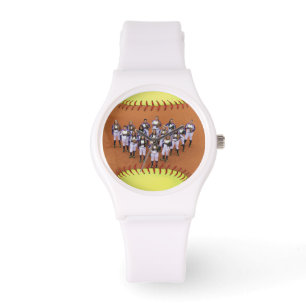 Personalized Softball Photo Watch