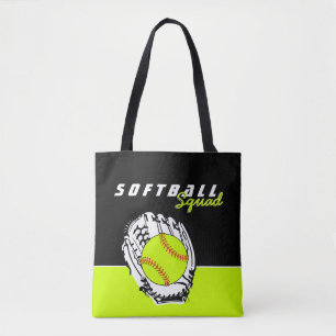 Personalized Softball Squad Tote Bag