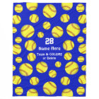Personalized Softball Throw Blanket, Text, Colours