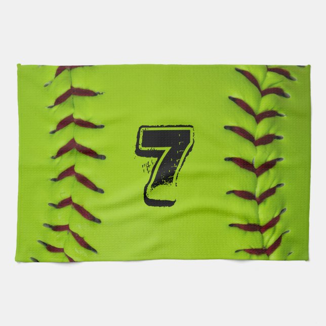 Personalized Softball Towel (Horizontal)