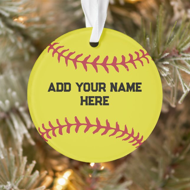 Personalized Softball With Custom Name (Arbre)