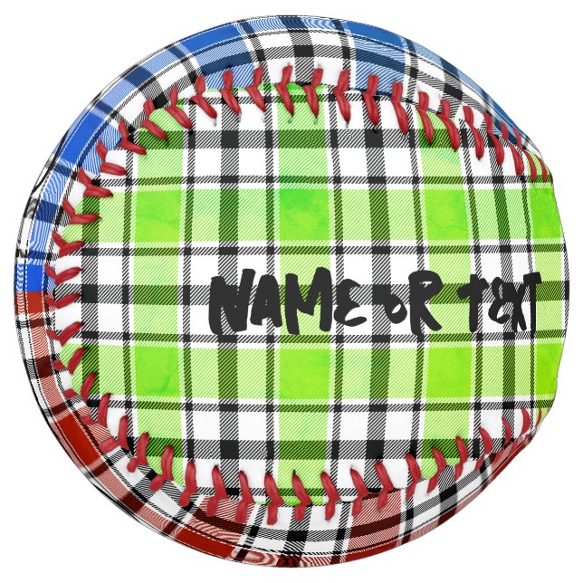 Personalized Softball with Different Colours HAMbW (Back Right)