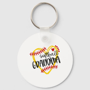 Personalized Softll Heart Tee Cute Grandma Women S Keychain
