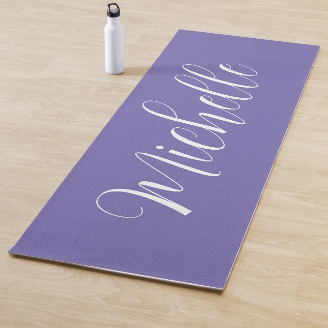 Personalized Solid Colour Yoga Mat with Name (In Situ)