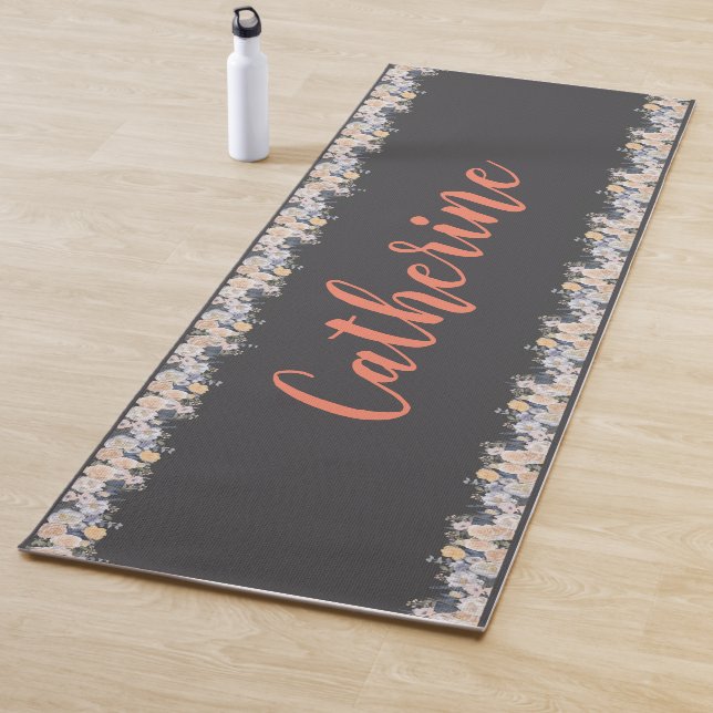 Personalized Solid Colour Yoga Mat with Name (In Situ)