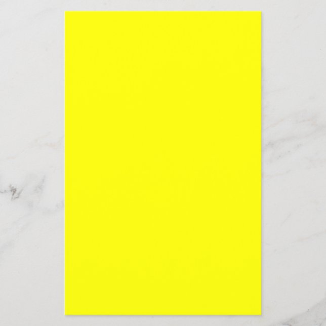 Personalized Solid Yellow Flyer for Any Occasion (Front)