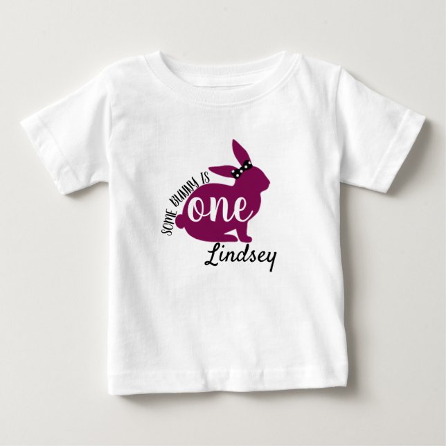 Personalized Some Bunny Is 1 Shirt (Front)