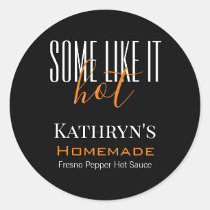 Personalized "Some Like It Hot" Food Label