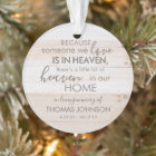 Personalized Someone In Heaven Acrylic Ornament