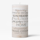 Personalized Someone In Heaven Memorial Candle