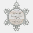 Personalized Someone In Heaven Snowflake Ornament