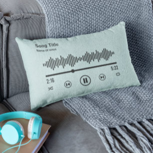 Personalized Song Album Music Lover Lumbar Pillow