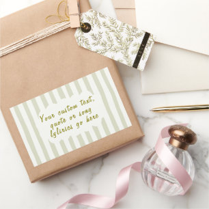 Personalized Song Lyrics, Poem or Favourite Quote Sticker