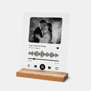 Personalized Song Music Player Acrylic Sign