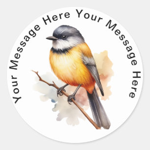Personalized SongBird Stickers Golden Whistler