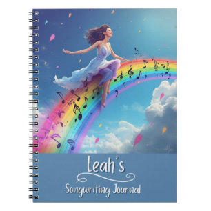 PERSONALIZED Songwriting Journal, Spiral Bound Notebook