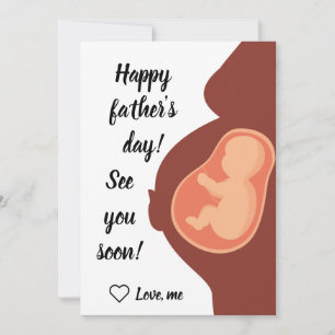 Personalized Soon to be Dad, Happy Father's Day Holiday Card