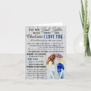 Personalized Soul Sister Definition Friend Quotes Holiday Card