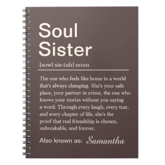 Personalized Soul Sister Definition Notebook