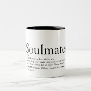 Personalized Soulmates Definition Two-Tone Coffee  Two-Tone Coffee Mug