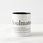 Personalized Soulmates Definition Two-Tone Coffee  Two-Tone Coffee Mug<br><div class="desc">The perfect gift for true soulmates. Designed by Thisisnotme©</div>