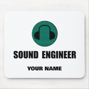 Personalized Sound Engineer Audio Engineering Mouse Pad