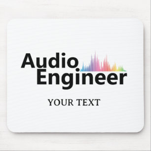 Personalized Sound Engineer Audio Engineering Mouse Pad