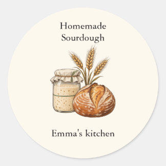 Personalized Sourdough Bread Kitchen Label