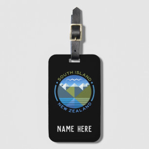 PERSONALIZED SOUTH ISLAND NEW ZEALAND LUGGAGE TAG