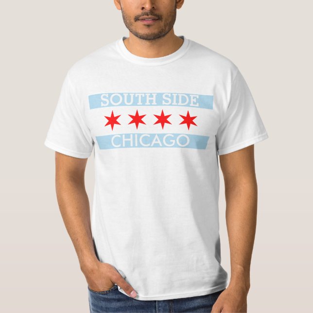 Personalized Southside Chicago Flag T-Shirt (Front)