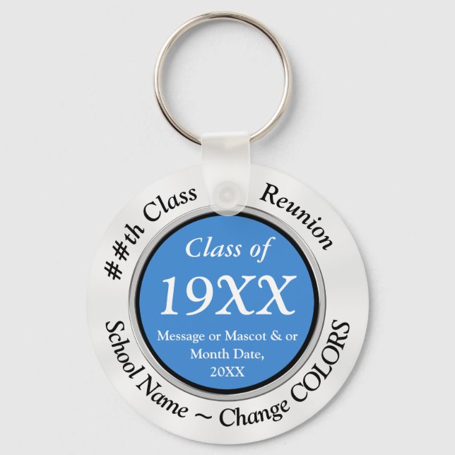 Personalized Souvenirs for Class Reunion Keychain (Front)