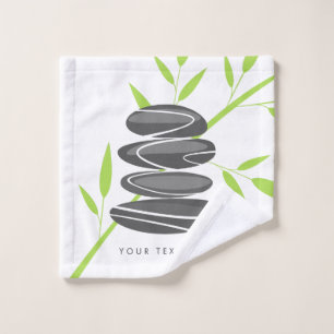 Personalized spa & wellness wash cloth design