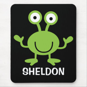 Personalized Space Alien Mousepad for Kids