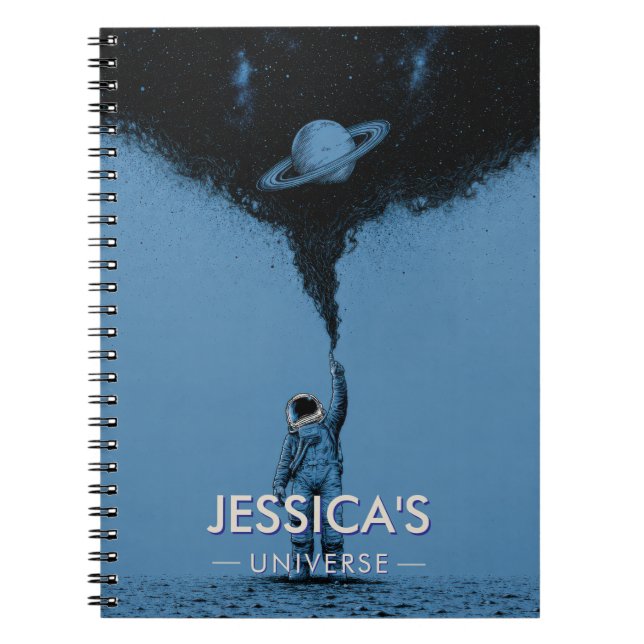Personalized Space Astronaut Notebook (Front)