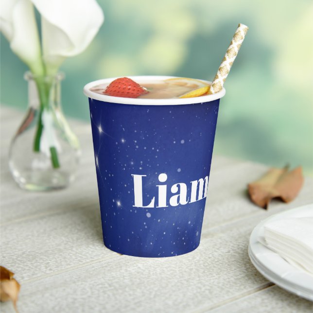 Personalized Space Birthday Party Cup (Insitu)