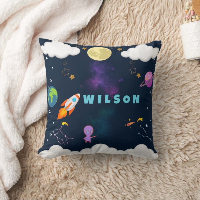 Personalized Space Pillow for Kids (Blanket)