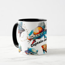 Personalized Space Ship Mug