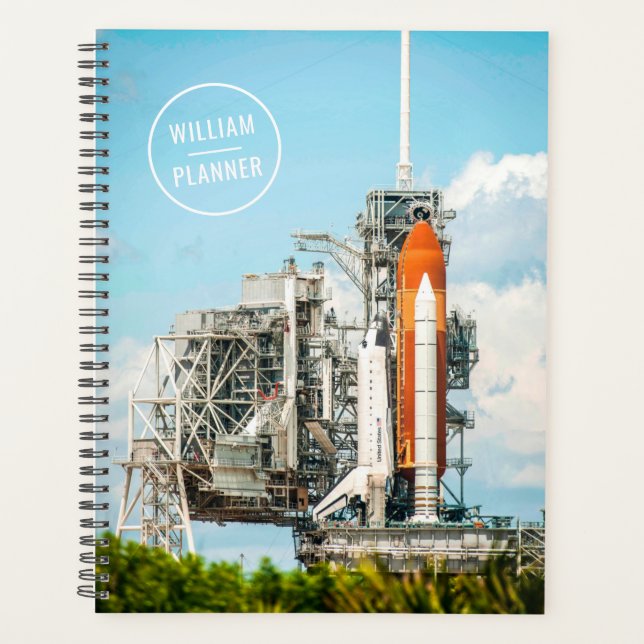 Personalized Space Shuttle Endeavour Launch Pad Planner (Front)