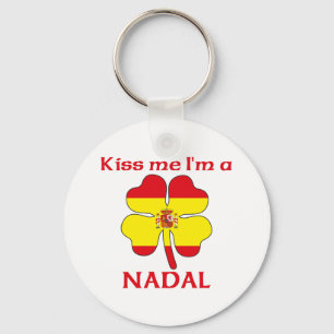 Personalized Spanish Kiss Me I'm Nadal Keychain