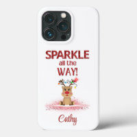 Personalized Sparkle All the Way Reindeer 