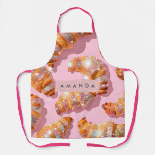 Personalized Sparkle Croissant Style Apron