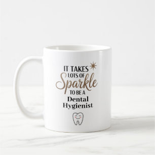 Personalized Sparkle Dental Hygienist Coffee Mug