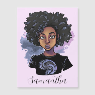 Personalized Sparkling African American Woman