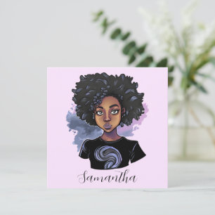 Personalized Sparkling African American Woman